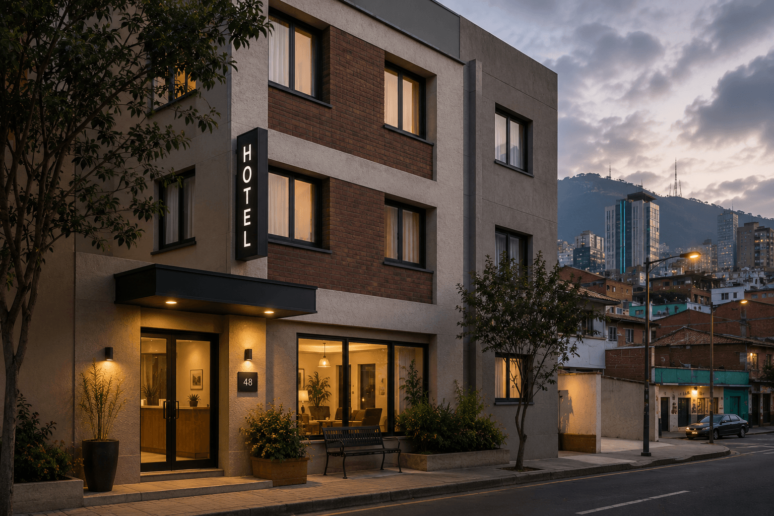 Història de client d'un hotel independent a Bogotà
